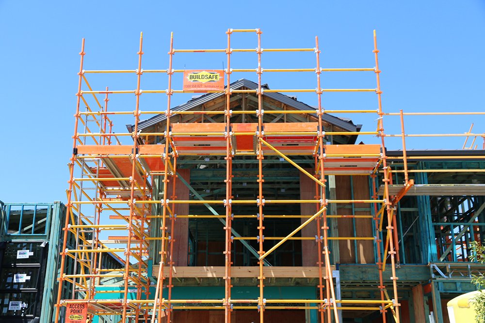 Buildsafe staff for the scaffolding